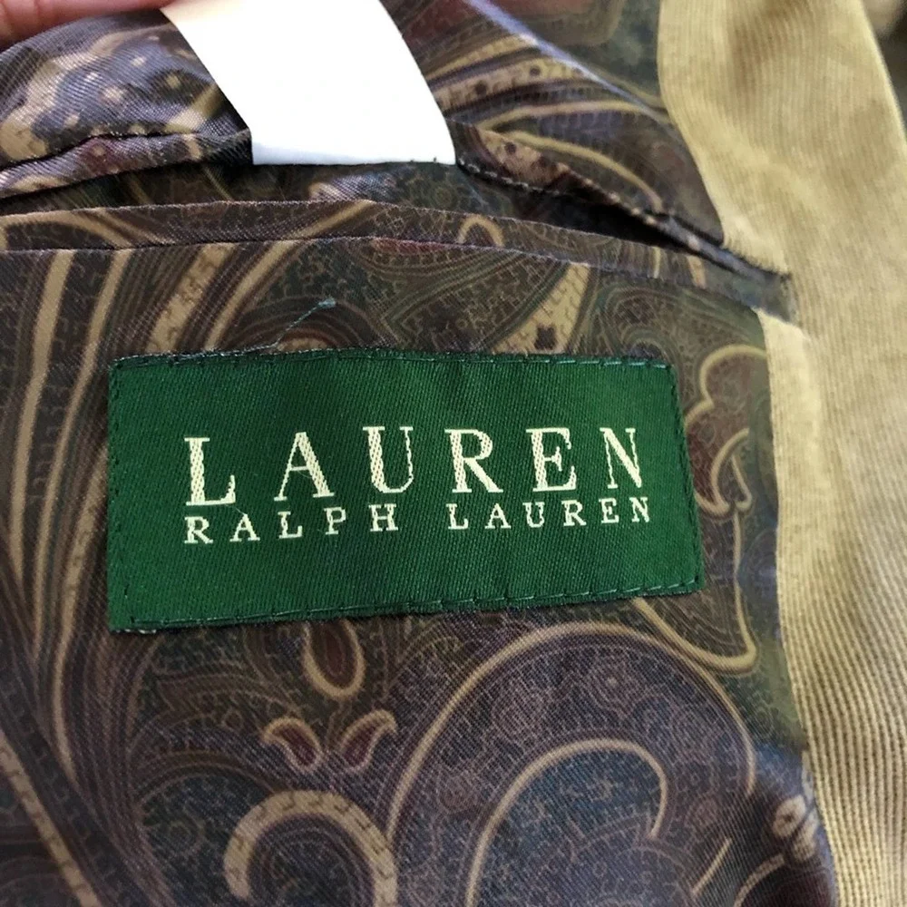 Lauren Ralph Lauren tan corduroy mens casual sport coat